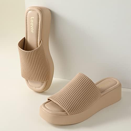 Leevar sandale na platformi za žene-sandale sa Podstavljenom platformom od meke memorijske