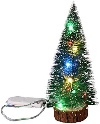 Dekoracija MINI sa LED božićnim svjetiljkama ukrasi stablo desktop Božićni dom Dekor Faux Chanstelier
