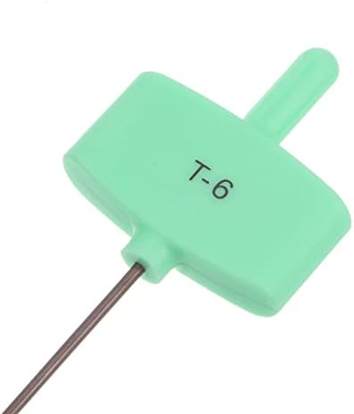 Harfington 2pcs Torx odvijač T6 S2 čelični zastava tipa zvjezdani ključ za ključ za CNC lather alat, zeleno