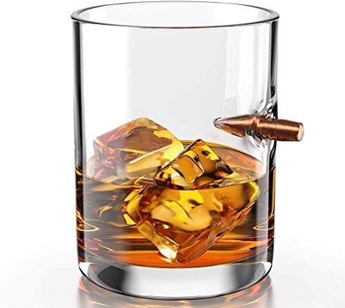 YUESFZ Whisky Glass ručno puhano Staromodno staklo za viski, visoko prozirno Rum alkohol ili