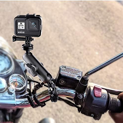Ruigpro 360 ° motociklistička držač za montiranje nosač nosača nosača 1/4 metalni štand za Gopro Hero10