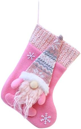Modne božićne čarape poklon torba Božićni uzorak Božićni ukras 2pc ladica za sjaj sa zvučnikom