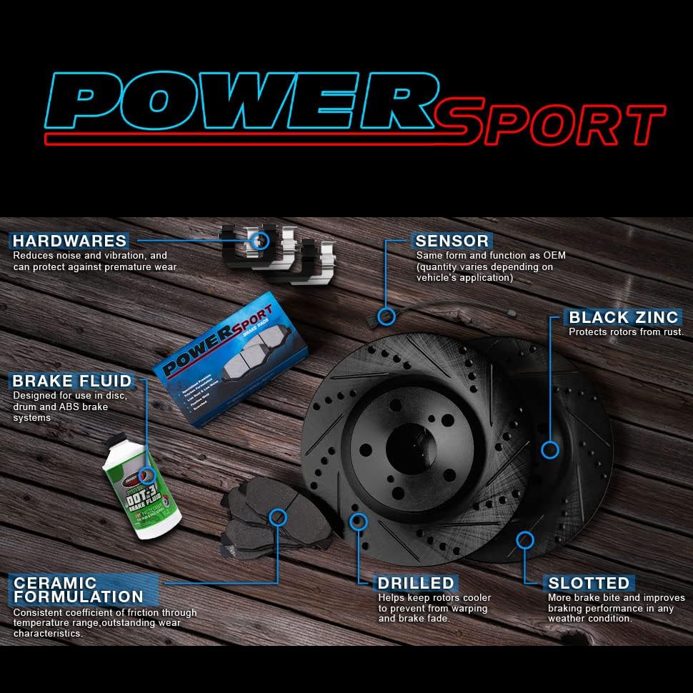 Power Sport stražnje kočnice i rotore | Zadnji kočni jastučići | Kočni rotori i jastučići | Keramičke
