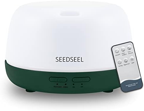 Seedseel 300ml mini esencijalni difuzor ulja sa USB-C kablom za napajanje, 7 LED svjetla za promjenu boje, 8 sati