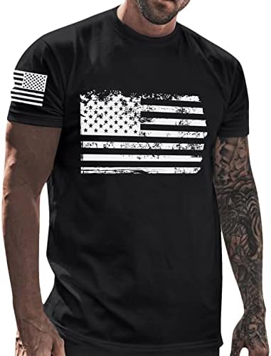 Patriotske majice za muškarce, američke majice patriotske zastave, muške patriotske majice kratki