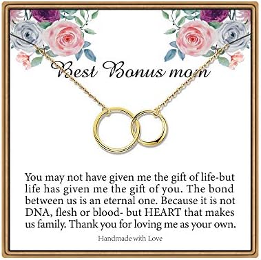 Ieflife ogrlice pokloni za žene, unakrsna ogrlica Infinity krug ogrlica pokloni za mamu baka sestra
