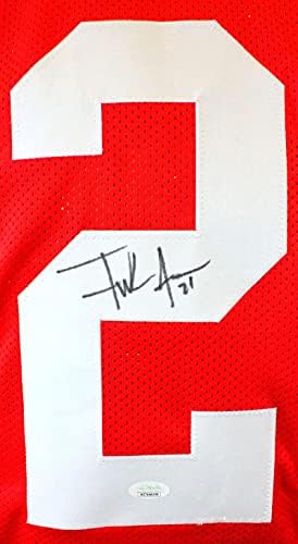 Frank Gore Gore autografirao je crveni pro style dres - JSA svjedok auth 2