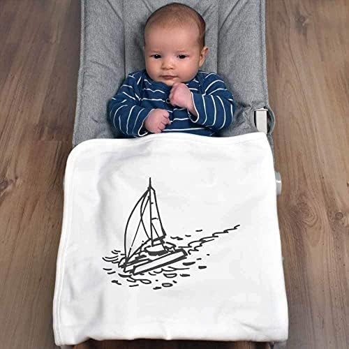 Azeeda 'Jedrenje Catamaran' Pamuk Baby Bobet / Shawl