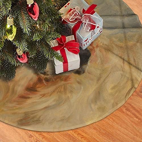 Suknja za božićnu drvcu Golden Retriever Božićna plišana suknja od 48 inča za božićni ukras