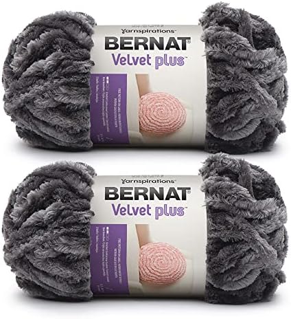 Bernat Velvet Plus 2 Pakovanje od 300g/10,5 Oz-poliester-6 Super glomazno-pređa za pletenje/heklanje, Vapor