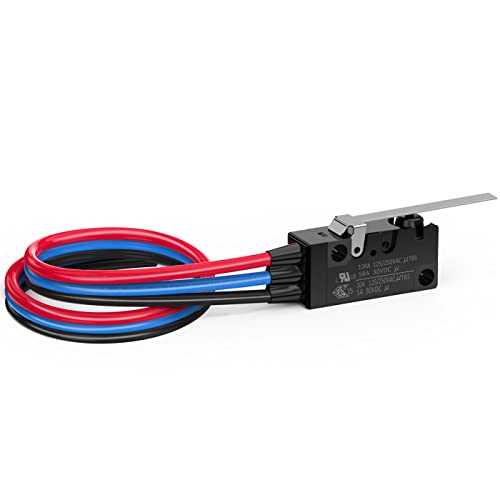 DIYhz vodootporna Micro Switch duga ravna poluga šarke sa linijom 10a 125 250V NC no com dužina linije 30CM