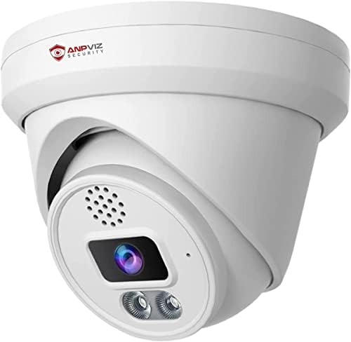 ANPVIZ 4K POE IP kamera, 8MP Sigurnosni fotoaparat za turret na otvorenom sa otkrivanjem ljudi /