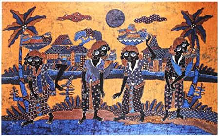 Batik Art Painting, selo ljudi' Jabriel