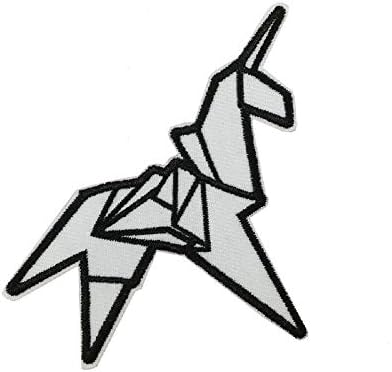 Slatka patch origami jednorog vezeno željezo na šivanju na patch smiješnom značku