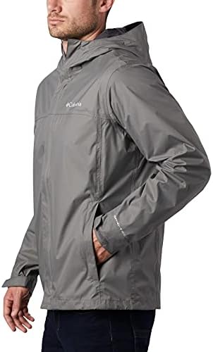 Columbia Muška vodonepropusna II vodootporna, prozračna gornja odjeća za kišnu jaknu, City Grey, velika