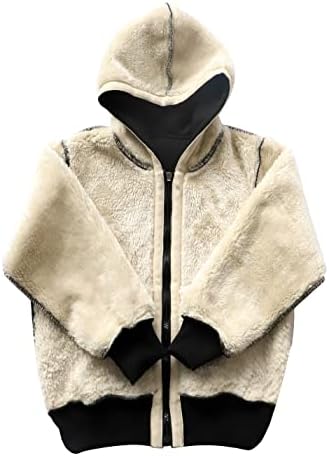 Gihuo Unisex Boy's Girls Winter Warm Sherpa obložena Zip Up Dukserirg Fleece jakna