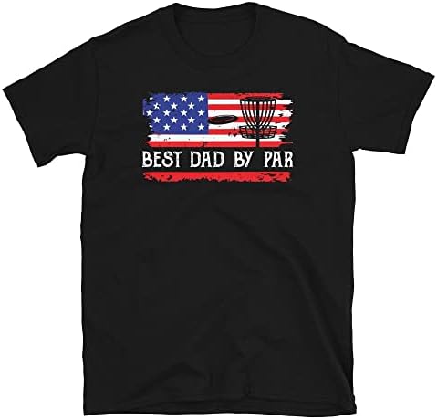Američka Zastava Disc Golf Shirt Najbolji Tata Po Par T-Shirt Disk Golf Tata Shirts Frisbee