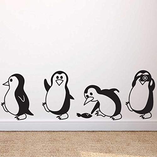Dječji dječji dečji dekorativni roba Penguine Izmjenjive naljepnice Diy Wall Home naljepnica Naljepnice