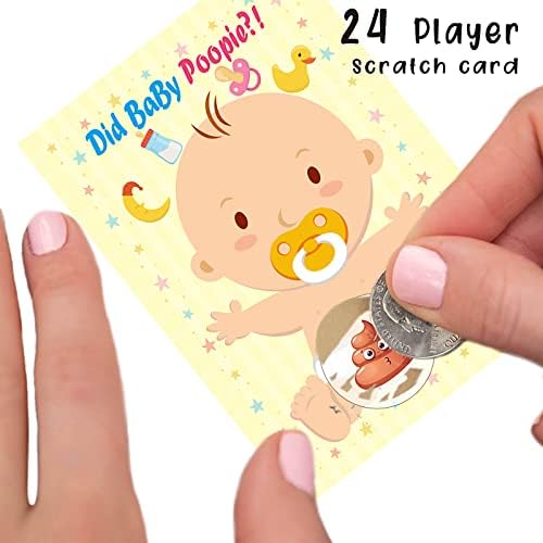 Naokboee za bebe utakmice za bebe 24 karte za tombole, prljave pelene off Igre, ukrasi za
