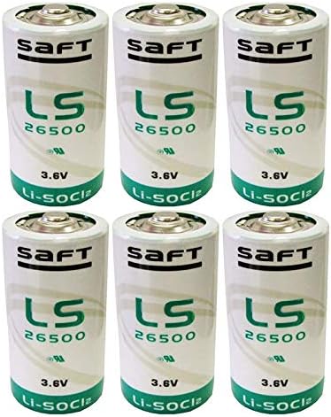 6x Saft LS26500 C Veličina litijumske baterije za praćenje flote za praćenje uređaja za praćenje za loženje, detektori