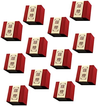Abaodam 15pcs kutije Candy Box crvene kutije za poklone Potvrde za vjenčanje Pokloni Chocolate