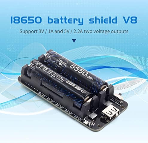 Teckeen 3V / 5V 18650 Litijumska baterija Shield V8 Mobile Expansion Board Modul 5 ESP8266