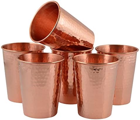 CopperBull najdeblji najteži zakucani 1 mm Bakarni Tumbler Set za vodu Moskva Mule Ayurvedsko