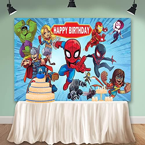 Cartoon superheroj Spiderman pozadine Avengers Rođendanska pozadina za tuširanje beba potrepštine za