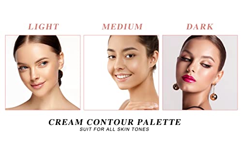 Meicoly Contour Palette, Shimmer visoko pigmentirani puder za lice, Silky Smooth, dugotrajni nježni