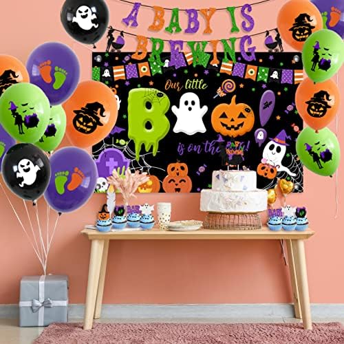 Halloween Baby Extretions, Glitter A Baby je banner piva, baloni za lateks, topove za torte i lagano za