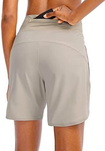 Dyorigin ženska kratke hlače sa 3 džepova sa 3 džepa sa zatvaračem dugih kratkih kratkih kratkih četkica za vježbanje