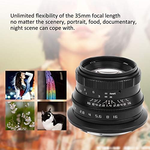 35 mm F1.4 objektiv, ručni izdržljiv objektiv za ogledala bez ogledala, prenosiv za Nikon Z5 / Z6 / Z7