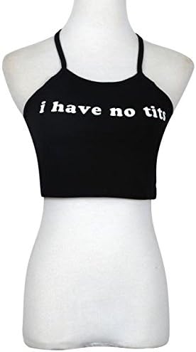 NYYBW Bluza Crop majica bez rukava na vrhu prsluka Halterneck Women Pismo Ženska bluza Ležerne