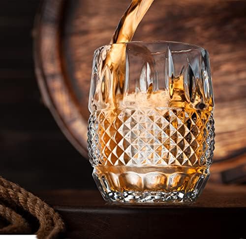 1917-kristalni kompleti dekantera za viski sa 4 čaše, 4 podmetača, Kućni Bar Setovi za Scotch Bourbon votku