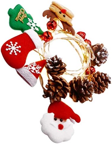 PartyKindom 1pc Božić svjetlo niz svjetlo Ornament LED lampa niz ukrasna lampa niz Božić dekoracije