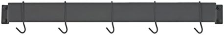 Cuisinart Chef-ov klasični 33-inčni zidni stalak za lonce u stilu šipke, mat crni