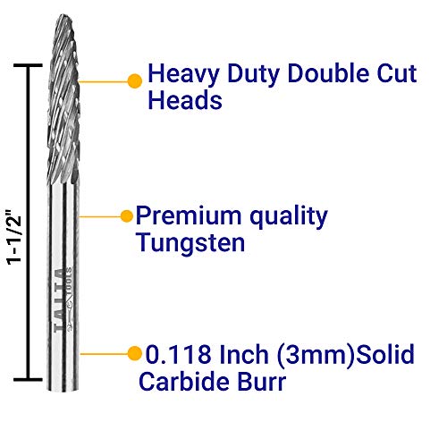 10pc dvostruko rezani karbidni set-0,118 drška, rotacione brusilice za sečenje alata - Dremel dodatna
