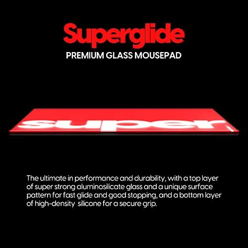 Pulsar - Superglide Premium Glass Mouse Pad alumino-silikatni stakleni površina protiv klizanja Potpuno oblikovana