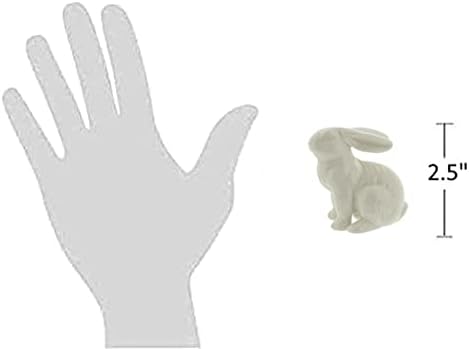Kolekcija mosta mini bijela keramička zeko figurice, set od 3