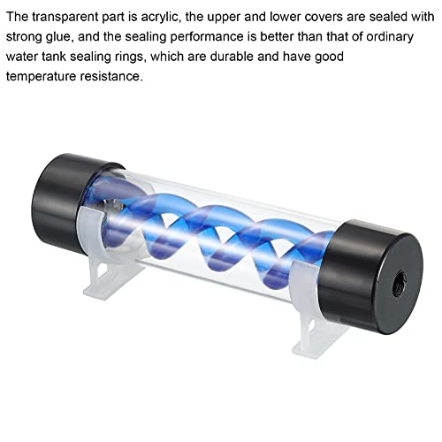 MECCANIXITY cilindrični rezervoar za hlađenje vode G1/ 4 prečnika 50 mm dužine 200 mm plava za rezervoar sistema