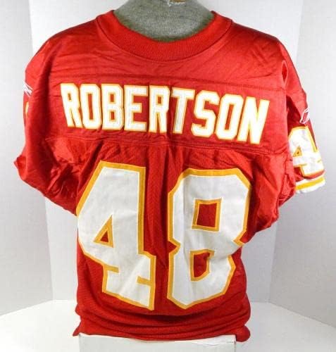 2001 Kansas Chiefs Robertson 48 Igra izdana Crveni dres 42 DP34339 - Neintred NFL igra rabljeni dresovi