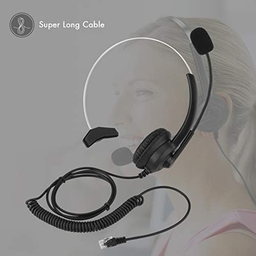 Wuqioei slušalice za pozivni centar, rastezljive USB slušalice sa mikrofonom za poništavanje buke, udobno nošenje,