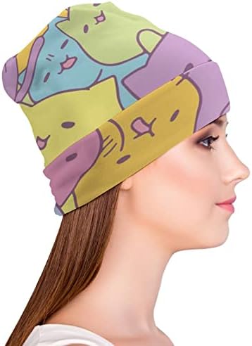 BAIKUTOUAN šareni mačići s printom kape za muškarce žene s dizajnom kapa za lobanje