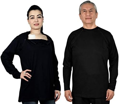 Nadahnuta udobnost Kemoterapy PORT košulja za pristupa sa diskretnim dvostrukim patentnim zatvaračima