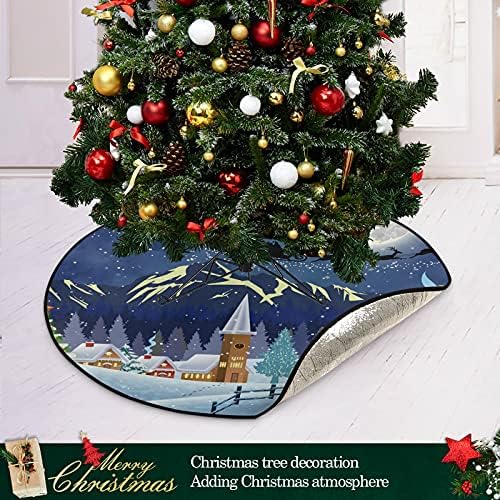 Drvo Snowman Božićno stabla Mat vodootporna stalka za stalke Mat tepih ispod božićnog drvca Pribor