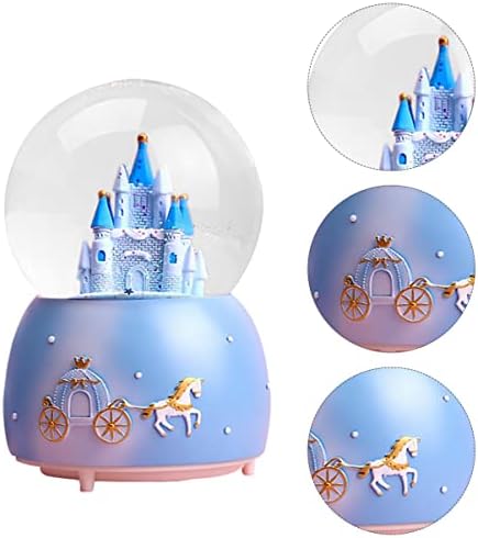 Tendycoco muzička kutija 1pc Tale Decor Crystal Kids Home Globes Dvorac Ornament Music Lovely Resin Kawaii
