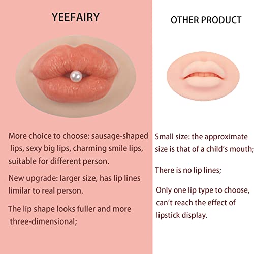 YEEFAIRY velike 3d realistične silikonske usne za šminkanje, nove nadograđene lažne usne, meka koža dodir