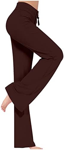 Ke1clo casual pantalone za žene Ženske labave visokog struka Široke pantalone za noge Vježbajte gamaše casual