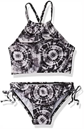 Fdrone Little / Big Girls Ljetni kupaći kostimi Bikini Set Tie Dye Halter Strap Top Shorts Outfits kupaće