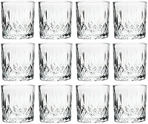 Vikko naočare za viski, Set od 12 staromodnih čaša, kapacitet 11,25 unce, elegantan dizajn,